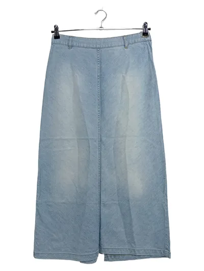 Hennes Damen Jeansrock Blau Gr. 38 Maxirock Casual Baumwolle