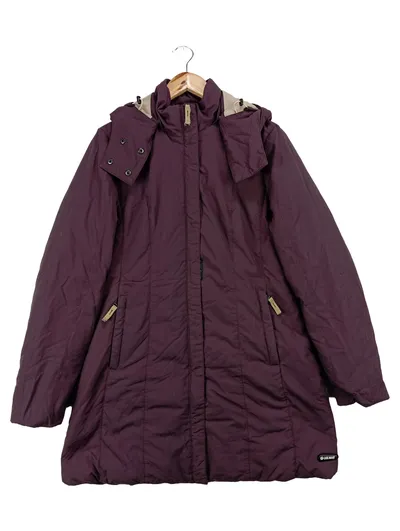 COLMAR Damen Steppmantel Gr. 42/XL Lila Elegant mit Kapuze
