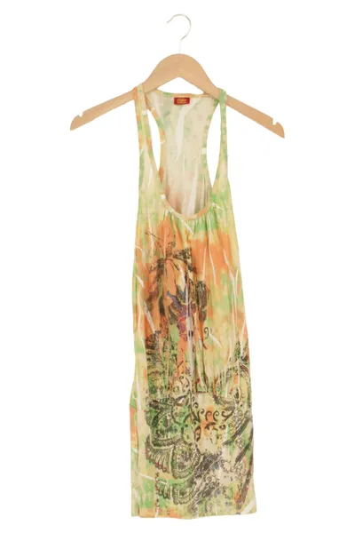 BUFFALO Damen Freizeitkleid Gr. 32/XXS Mehrfarbig Bohemian Midikleid