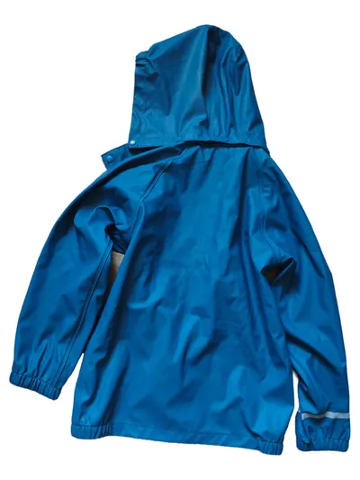 NAME IT Kinder Regenjacke Gr. 128 Blau Outdoor