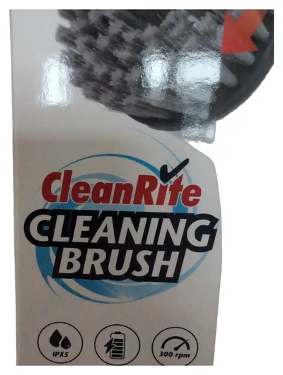 CleanRite Elektrische Reinigungsbürste 3in1 360° IPX5 300rpm Grau