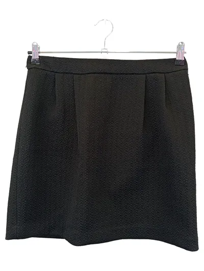 MONO Damen Faltenrock Gr. 40/L Schwarz Klassisch Elegant Midirock