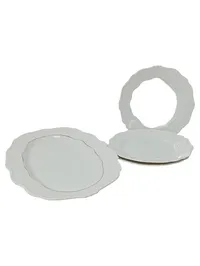 Carstens Porzellan Sorau Servierplatte Weiß Elegant Porzellan Platte 1
