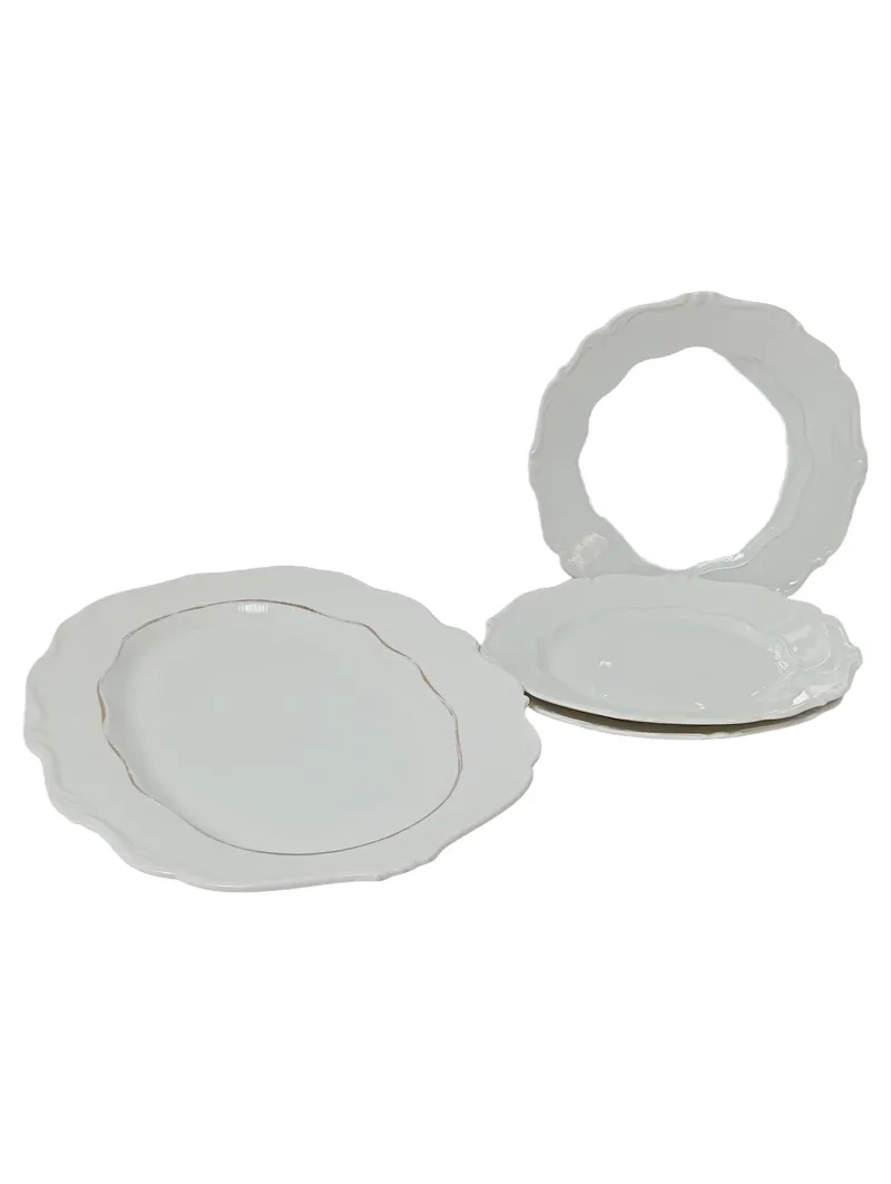 Carstens Porzellan Sorau Servierplatte Weiß Elegant Porzellan Platte 1