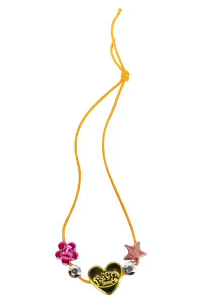 BABY BORN Kinder Halskette mit Anhänger Orange Herz Stern Blume Kunststoff 26cm