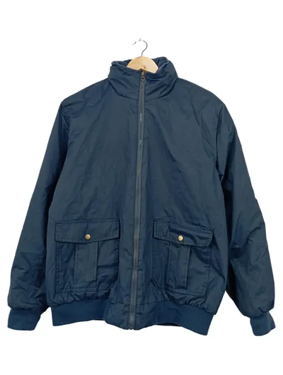 ATLAS Herren Outdoorjacke Gr. 48/M Blau Vintage Freizeit Jacke