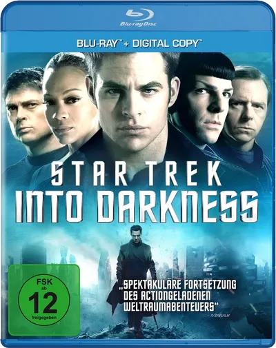 Star Trek Into Darkness Blu-Ray + Digital Copy Chris Pine Science-Fiction