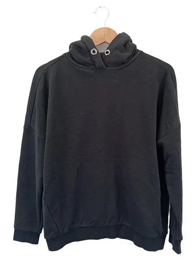 SMITH & SOUL Damen Kapuzenpullover Hoodie Gr. 36/S Schwarz Grafisch