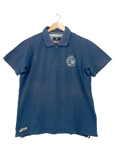 BASEFIELD DENIM Poloshirt Herren 52/L Blau Klassisch Casual