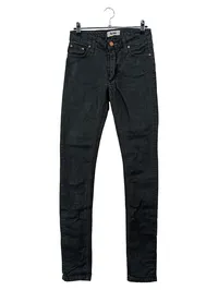 Acne Studios FLEX S WET BLACK Jeans Straight Leg Damen Schwarz W26/34 1