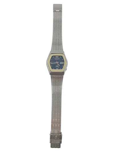 CITIZEN Damen Armbanduhr Edelstahl Blau Klassisch Vintage 30mm