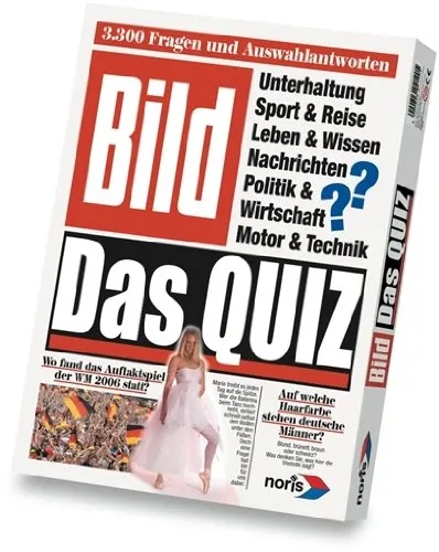 Noris Bild Quizspiel Allgemeinwissen Bild-Zeitung Familienspiel 12-99 Jahre
