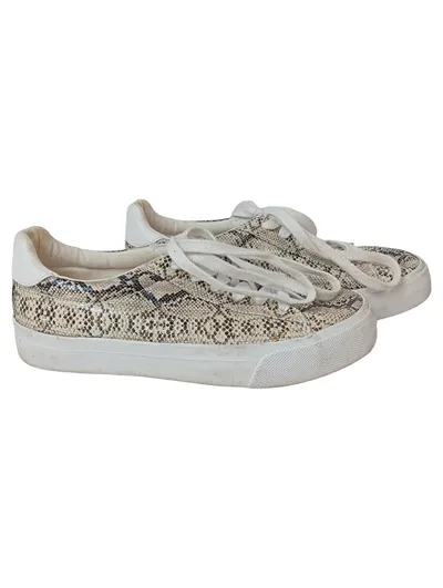 ASOS Damen Schnürschuhe Sneaker Gr. 37 Mehrfarbig Tierdruck Casual