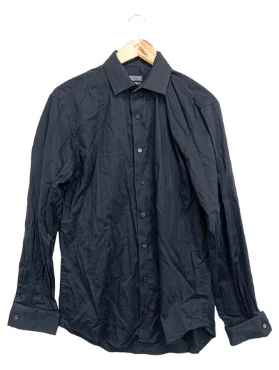 KENNETH COLE REACTION Business Hemd Herren 44/XS Schwarz Klassisch Elegant