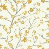 Superfresco Easy Wandtapete Blumen Gelb Floral Natur Papiertapete