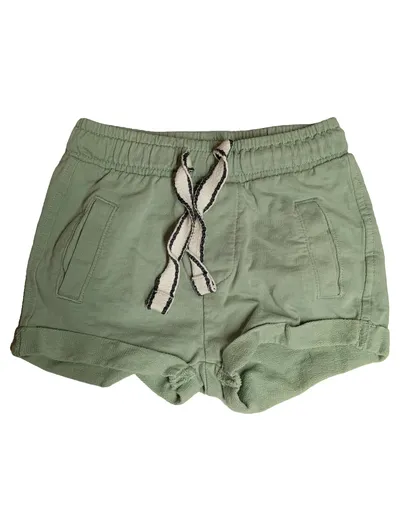 Newbie Baby Shorts Kinder Gr. 62 Grün Baumwolle Sommer Kurze Hose