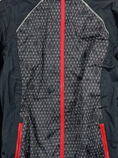 Crivit Herren Funktionsjacke Laufjacke Windbreaker Gr. 48/50 M Schwarz Rot
