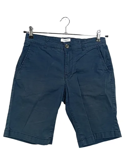 SELECTED HOMME Jeans Shorts Herren Blau Gr. W30 Casual Baumwolle Used