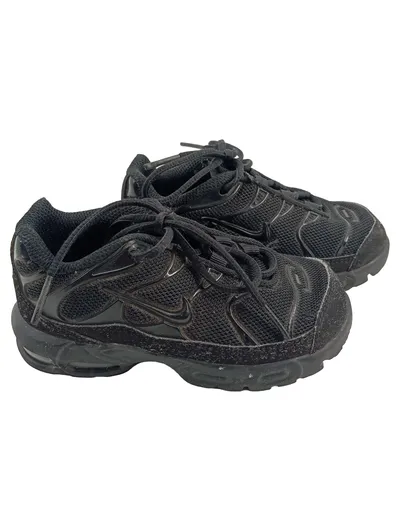 NIKE DR7996-001 Kinder Sportschuhe Gr. 25 Schwarz Schnürung Synthetik