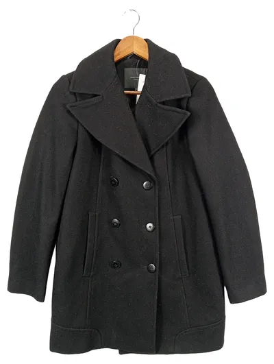 ANDREW MARC Klassischer Mantel Damen 34/XS Schwarz Elegant Wollmantel