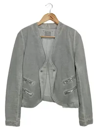 BETTER RICH Damen Sweatjacke Grau Gr. 32/XS Pailletten Casual Streetwear 1