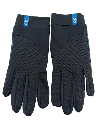 HUMMEL Sporthandschuhe Herren XL Schwarz Blau Grip Sport Handschuhe