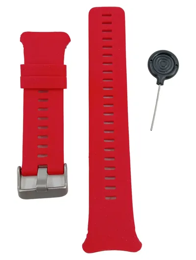 Ainfox Smartwatch Armband Silikon Ersatzband Rot mit Werkzeug