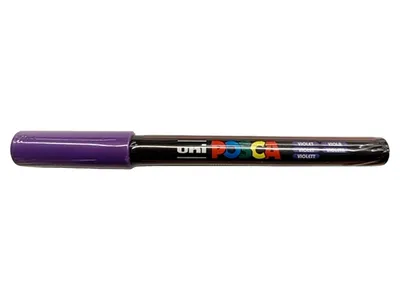 Uni POSCA PC-1MR Marker Stift Violett 0,7mm Spitze Acryl Lack
