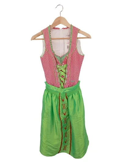 SPIETH & WENSKY Dirndl Trachtenkleid Damen 34;XS Kariert Mehrfarbig Festlich