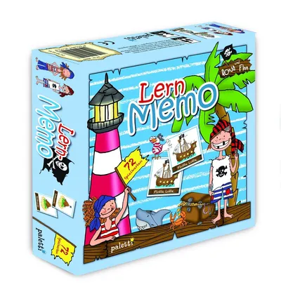 Paletti Lern Memo Ronja Finn Gedächtnisspiel Piraten 72 Karten Kinderspiel