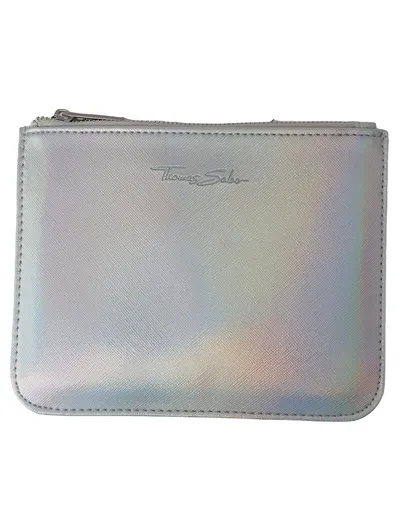 THOMAS SABO Kosmetiktasche Damen Silber Glamourös 17x13 cm Make-up Tasche
