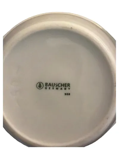 Bauscher Rührschüssel Porzellan Weiß Klassisch Uni Schüssel