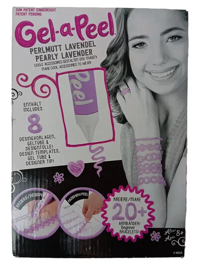 MGA ENTERTAINMENT Gel-a-Peel Perlmutt Lavendel Kreativ Bastelset Armbänder