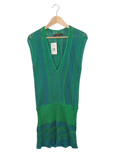 Bruuns Bazaar Damen Freizeitkleid Gr. 38/M Grün gestreift Casual Preppy