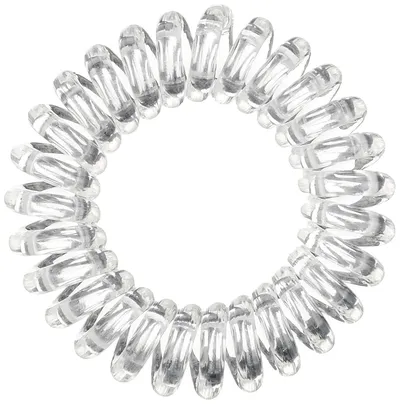 Damen Spiral Haargummi Transparent Basic Haarschmuck Zopfgummi