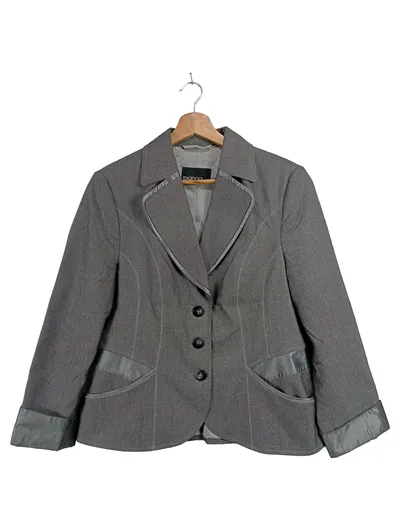 BIANCA Damen Blazer Gr. 40/M Grau Business Klassisch Elegant