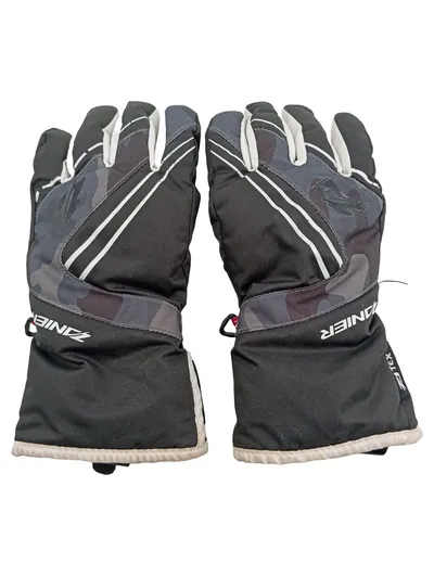 ZANIER Skihandschuhe Kinder Größe 8 Schwarz Sportlich Camouflage