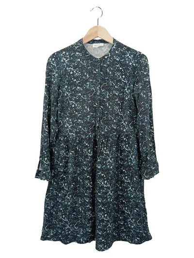 ARMEDANGELS Damen Blusenkleid 36/S Blau Blumenmuster Vintage Bohemian
