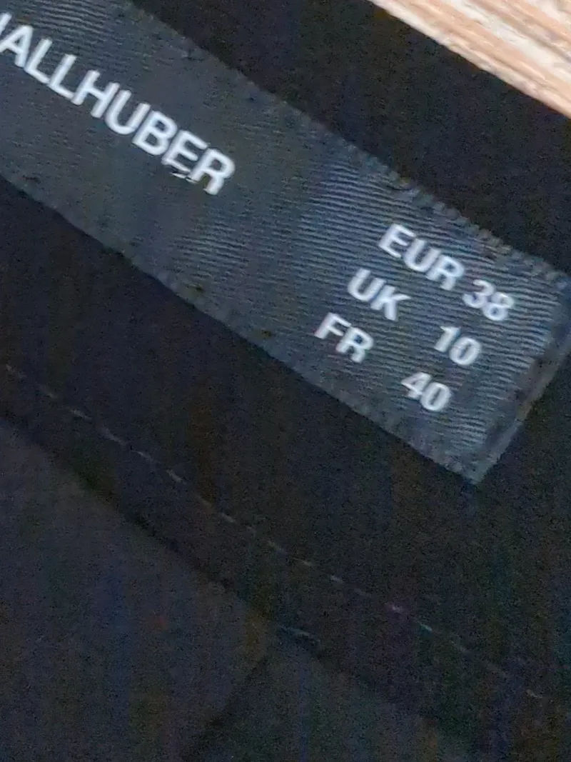 HALLHUBER Damen A-Linienrock Gr. 38 Schwarz Klassisch Büro Rock 3