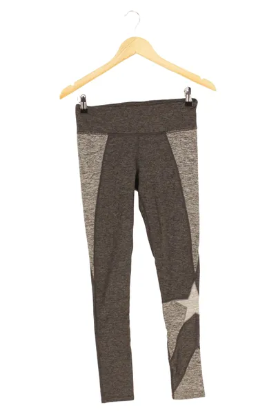 FREE PEOPLE Damen Sport Leggings XS Grau Meliert Sterne