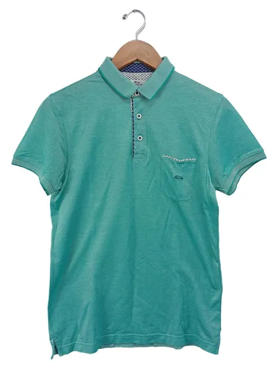DARIO BELTRáN Damen Poloshirt Gr. 36;S Grün Klassisch Preppy