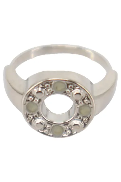 LBVYR Ring Damen Gr. 50 Silber Edelstahl Elegant Modern Strasssteine