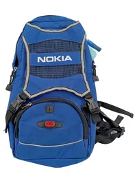 NOKIA Rucksack Blau Sportlich Outdoor Trinkrucksack Polyester Herren 40x23cm 1