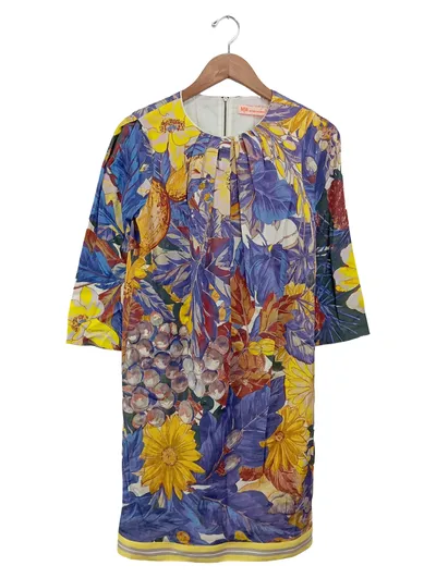MATTHEW WILLIAMSON Damen Freizeitkleid Gr. 34/XS Mehrfarbig Floral Modern