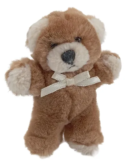 KUSCHELWUSCHEL Baby Kuscheltier Teddybär Braun 11cm Plüschtier Stofftier