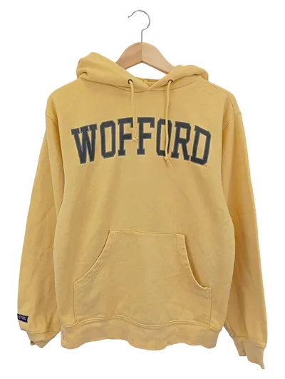 JANSPORT Kapuzenpullover Damen 36/S Gelb Hoodie Casual Streetwear WOFFORD Print