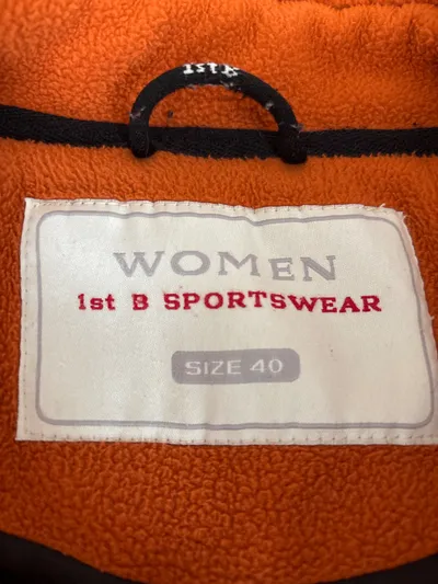 First B Damen Fleecejacke Orange Gr. 40 Outdoor Sportswear