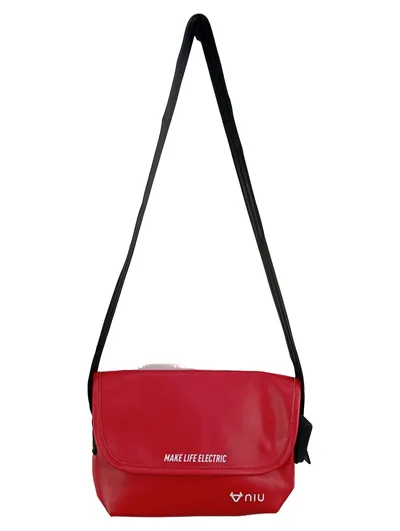 NIUNIU SHOP Damen Umhängetasche Rot Streetwear Schultertasche 25x20cm