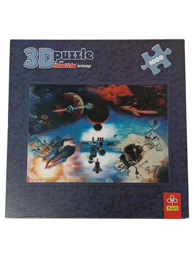 Trefl 3D Puzzle 1000 Teile Weltall Visual Echo Raumschiff Planet Kinder