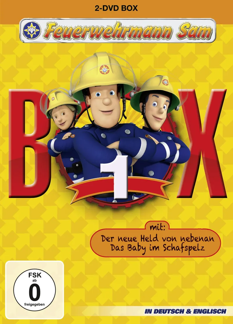 Feuerwehrmann Sam Box 1 - 2-DVD Box Kinderfilm Der neue Held von nebenan 1